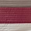 Madison Park Amherst Bathroom Shower Curtain Faux Silk Pieced Striped Modern Microfiber Bath Curtains, 72×72 Inches, Aqua(Red/Brown)
