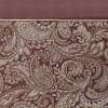 Madison Park Aubrey Shower Curtain Paisley Jacquard Pieced Microfiber Faux Silk Modern Home Bathroom Decorations Bathtub Privacy Screen, Decorative Bathroom, 72″ x 72″, Navy(Burgundy)