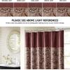 Madison Park Aubrey Shower Curtain Paisley Jacquard Pieced Microfiber Faux Silk Modern Home Bathroom Decorations Bathtub Privacy Screen, Decorative Bathroom, 72″ x 72″, Navy(Burgundy)