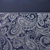 Madison Park Aubrey Shower Curtain Paisley Jacquard Pieced Microfiber Faux Silk Modern Home Bathroom Decorations Bathtub Privacy Screen, Decorative Bathroom, 72″ x 72″, Navy(Navy)