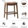 Madison Park Belfast Bar Stools, Contour Padded Seat, Nail Head Trim, Modern Kitchen Counter Chair, Solid Hardwood, Metal Kickplate Footrest, Dining Room Accent Furniture, Linen(Linen)