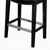 Madison Park Belfast Bar Stools, Contour Padded Seat, Nail Head Trim, Modern Kitchen Counter Chair, Solid Hardwood, Metal Kickplate Footrest, Dining Room Accent Furniture, Linen(Grey)