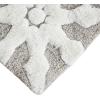 Madison Park Casablanca 100% Cotton Tufted Bathroom Rugs Luxurious Plush Medallion Floral Pattern Bath Mat Absorbent, Quick Dry, Spa Design Shower Room Décor, Round 25″, Taupe(Taupe)