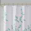 Madison Park Cecily Botanical Modern Shower Curtain, Contemporary Design Water Repellent Shower Curtains for Bathroom, 72 X 72, Grey(Seafoam)