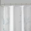 Madison Park Cecily Botanical Modern Shower Curtain, Contemporary Design Water Repellent Shower Curtains for Bathroom, 72 X 72, Grey(Seafoam)