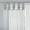 Madison Park Ceres DIY Twisted Tab Sheer Curtain, Pair Panels, Lightweight Window Treatment, Voile Privacy, Light Filtering Drape for Bedroom and Apartment, 50 in x 84 in, White 2 Piece(Light Grey)