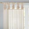 Madison Park Ceres DIY Twisted Tab Sheer Curtain, Pair Panels, Lightweight Window Treatment, Voile Privacy, Light Filtering Drape for Bedroom and Apartment, 50 in x 84 in, White 2 Piece(Ivory)