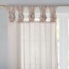 Madison Park Ceres DIY Twisted Tab Sheer Curtain, Pair Panels, Lightweight Window Treatment, Voile Privacy, Light Filtering Drape for Bedroom and Apartment, 50 in x 84 in, White 2 Piece(Blush)