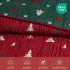 Madison Park Christmas Coverlet Set Festive Jacquard Design, 3 Piece Set – All Season, Reversible Bedspread Lightweight Bedding Layer, Shams, Queen, Red/Green(50″W x 70″L)