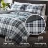 Madison Park Comfort Classics Larkspur Reversible Down Alternative 3M Scotchgard Comforter Mini Set, Full/Queen, Red/Black(Black/White)
