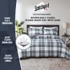 Madison Park Comfort Classics Larkspur Reversible Down Alternative 3M Scotchgard Comforter Mini Set, Full/Queen, Red/Black(Black/White)