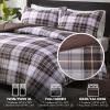 Madison Park Comfort Classics Larkspur Reversible Down Alternative 3M Scotchgard Comforter Mini Set, Full/Queen, Red/Black(Brown)