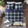 Madison Park Comfort Classics Larkspur Reversible Down Alternative 3M Scotchgard Comforter Mini Set, Full/Queen, Red/Black(Navy)