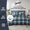 Madison Park Comfort Classics Larkspur Reversible Down Alternative 3M Scotchgard Comforter Mini Set, Full/Queen, Red/Black(Navy)