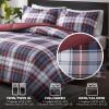 Madison Park Comfort Classics Larkspur Reversible Down Alternative 3M Scotchgard Comforter Mini Set, Full/Queen, Red/Black(Red)