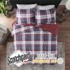 Madison Park Comfort Classics Larkspur Reversible Down Alternative 3M Scotchgard Comforter Mini Set, Full/Queen, Red/Black(Red)