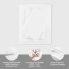 Madison Park Cotton Sheet Set, Soft & Breathable 500TC Egyptian Cotton Sheets, All Seaons Elastic Deep Pockect Sheet Set, Lightweighted 100% Egyptian Bed Sheets, Queen Grey 4 Piece(White)