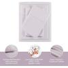 Madison Park Cotton Sheet Set, Soft & Breathable 500TC Egyptian Cotton Sheets, All Seaons Elastic Deep Pockect Sheet Set, Lightweighted 100% Egyptian Bed Sheets, Queen Grey 4 Piece(Lilac)