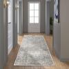 Madison Park Dakota Vienna Woven Turkish Area Rugs for Living Room, Indoor Dining Accent Modern Home Décor, Ultra Soft Floor Carpets for Dining Room, 7’11″W x 10’L, Distressed Tiled Beige(Dakota Beige/Cream)