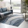 Madison Park Dakota Vienna Woven Turkish Area Rugs for Living Room, Indoor Dining Accent Modern Home Décor, Ultra Soft Floor Carpets for Dining Room, 7’11″W x 10’L, Distressed Tiled Beige(Grace Blue)