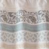 Madison Park Dawn Printed Blue Window Valance , Cotton Pieced Rod Pocket Print Floral Valances for Windows , 50X18″ , Teal