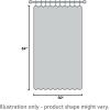 Madison Park Eden Single Curtain for Bedroom, Modern Contemporary Light Sheers for Living Room, Geometric Pattern with Grommet, 50×95, White(Ivory)