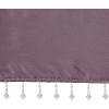Madison Park Emilia Faux Silk Valance, DIY Twist Tab Top Finish with Beads, Window Valance Curtain for Living Room, Bedroom and Dorm, 26″L x 50″W, Blush(Purple)