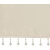 Madison Park Emilia Faux Silk Valance, DIY Twist Tab Top Finish with Beads, Window Valance Curtain for Living Room, Bedroom and Dorm, 26″L x 50″W, Blush(Champagne)