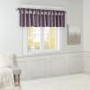 Madison Park Emilia Faux Silk Valance, DIY Twist Tab Top Finish with Beads, Window Valance Curtain for Living Room, Bedroom and Dorm, 26″L x 50″W, Blush(Purple)