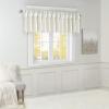 Madison Park Emilia Faux Silk Valance, DIY Twist Tab Top Finish with Beads, Window Valance Curtain for Living Room, Bedroom and Dorm, 26″L x 50″W, Blush(White)