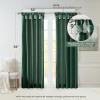 Madison Park Emilia Faux Silk Valance, DIY Twist Tab Top Finish with Beads, Window Valance Curtain for Living Room, Bedroom and Dorm, 26″L x 50″W, Blush(Green)