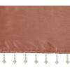 Madison Park Emilia Faux Silk Valance, DIY Twist Tab Top Finish with Beads, Window Valance Curtain for Living Room, Bedroom and Dorm, 26″L x 50″W, Blush(Spice)