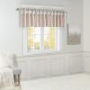 Madison Park Emilia Faux Silk Valance, DIY Twist Tab Top Finish with Beads, Window Valance Curtain for Living Room, Bedroom and Dorm, 26″L x 50″W, Blush(Blush)