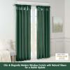 Madison Park Emilia Faux Silk Valance, DIY Twist Tab Top Finish with Beads, Window Valance Curtain for Living Room, Bedroom and Dorm, 26″L x 50″W, Blush(Green)