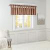 Madison Park Emilia Faux Silk Valance, DIY Twist Tab Top Finish with Beads, Window Valance Curtain for Living Room, Bedroom and Dorm, 26″L x 50″W, Blush(Spice)