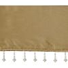 Madison Park Emilia Faux Silk Valance, DIY Twist Tab Top Finish with Beads, Window Valance Curtain for Living Room, Bedroom and Dorm, 26″L x 50″W, Blush(Bronze)