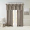 Madison Park Emilia Faux Silk Valance, DIY Twist Tab Top Finish with Beads, Window Valance Curtain for Living Room, Bedroom and Dorm, 26″L x 50″W, Blush(Pewter)