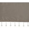 Madison Park Emilia Faux Silk Valance, DIY Twist Tab Top Finish with Beads, Window Valance Curtain for Living Room, Bedroom and Dorm, 26″L x 50″W, Blush(Pewter)