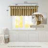 Madison Park Emilia Faux Silk Valance, DIY Twist Tab Top Finish with Beads, Window Valance Curtain for Living Room, Bedroom and Dorm, 26″L x 50″W, Blush(Bronze)