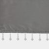 Madison Park Emilia Faux Silk Valance, DIY Twist Tab Top Finish with Beads, Window Valance Curtain for Living Room, Bedroom and Dorm, 26″L x 50″W, Blush(Charcoal)