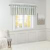Madison Park Emilia Faux Silk Valance, DIY Twist Tab Top Finish with Beads, Window Valance Curtain for Living Room, Bedroom and Dorm, 26″L x 50″W, Blush(Dusty Aqua)