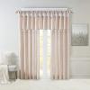 Madison Park Emilia Faux Silk Valance, DIY Twist Tab Top Finish with Beads, Window Valance Curtain for Living Room, Bedroom and Dorm, 26″L x 50″W, Blush(Blush)