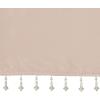 Madison Park Emilia Faux Silk Valance, DIY Twist Tab Top Finish with Beads, Window Valance Curtain for Living Room, Bedroom and Dorm, 26″L x 50″W, Blush(Blush)