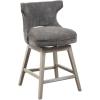 Madison Park Emmett Swivel Counter Stool with Charcoal Finish MP104-1119(Charcoal)