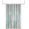 Madison Park Essentials Maible Fabric Shower Curtain Floral Design Modern Home Bathroom Decor, Bathtub Privacy Screen, 72″ x 72″, Purple(Aqua)