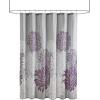 Madison Park Essentials Maible Fabric Shower Curtain Floral Design Modern Home Bathroom Decor, Bathtub Privacy Screen, 72″ x 72″, Purple(Purple)