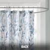 Madison Park Essentials Sofia Shower Curtain, Luxurious Botanical Print, Modern Serene Bathroom Décor, Machine Washable Bath Privacy Screen, 72×72, Multi Blue and Gray(72″W x 72″L (Pack of 1))