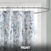 Madison Park Essentials Sofia Shower Curtain, Luxurious Botanical Print, Modern Serene Bathroom Décor, Machine Washable Bath Privacy Screen, 72×72, Multi Blue and Gray(72″W x 72″L (Pack of 1))