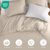 Madison Park Essentials Striped Duvet Cover Set Queen, Modern Minimalist Bedding Set with Premium Jacquard Stripe, 3 Pieces Duvet Cover Reversible with Zipper Closure & Corner Ties,White(Neutral)