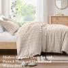 Madison Park Essentials Striped Duvet Cover Set Queen, Modern Minimalist Bedding Set with Premium Jacquard Stripe, 3 Pieces Duvet Cover Reversible with Zipper Closure & Corner Ties,White(Neutral)
